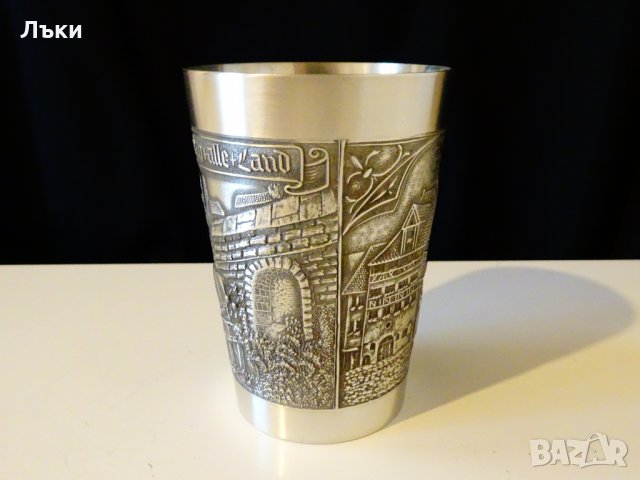 Западно Германска чаша,халба от калай Нюрнберг. , снимка 6 - Антикварни и старинни предмети - 26694716