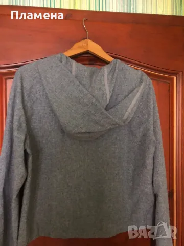 Тънко сиво горнище с качулка Манго М, снимка 3 - Спортни екипи - 49267123