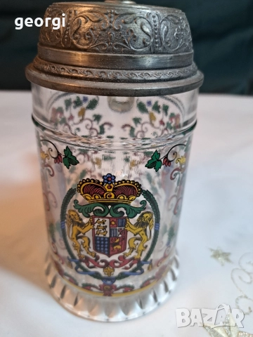 немска ретро музикална халба за бира 28/6, снимка 4 - Чаши - 51989761