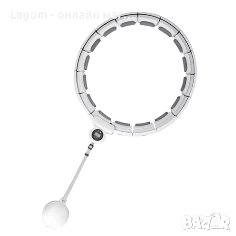 Смарт обръч за отслабване с тежест Trizand с LCD дисплей за изгорени калории, брой завъртания, снимка 2 - Фитнес уреди - 52562627