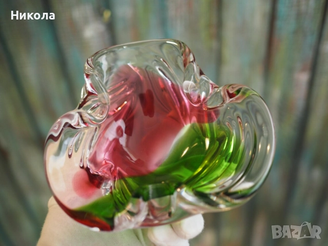 Луксозен пепелник за пури - Murano, Италия 1970г.