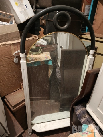 Ретро шкаф за обувки и огледало във виенски стил дървени , снимка 6 - Шкафове - 52495957