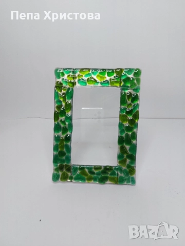 Рамка за снимка от муранско стъкло