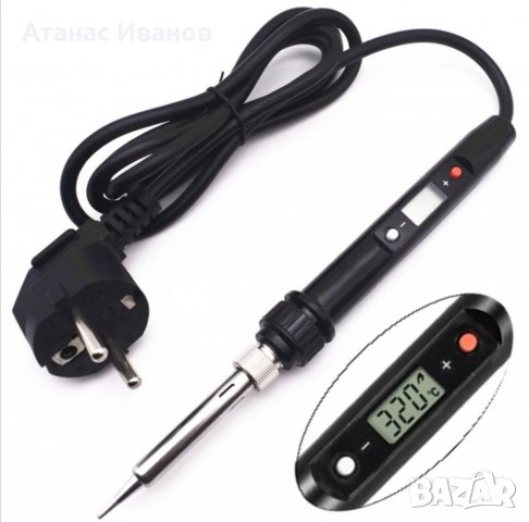 Професионален поялник 80W с електронно регулиране на температурата от 180 - 500 градуса, снимка 7 - Поялници и запояване - 35562422