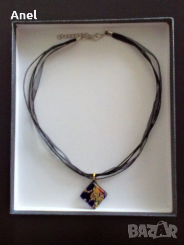 Промо оферта: изключително красиво италианско колие Мурано - 2 в 1 + луксозна кутия, снимка 3 - Колиета, медальони, синджири - 38035242