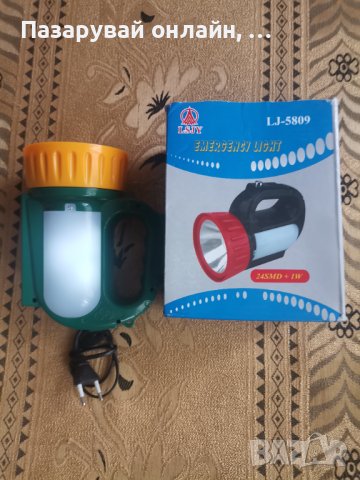LED фенер преносим с предно и странично светене, 2 лампи х 3W, снимка 5 - Лед осветление - 43055738
