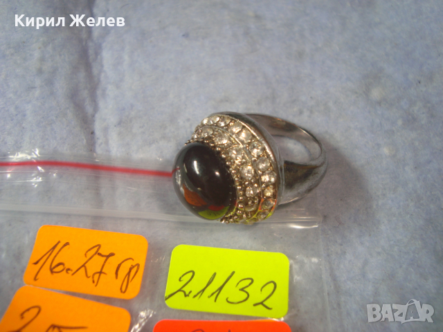 СКЪПОЦЕНЕН АРТ НУВО ПОСРЕБРЕН ЕФЕКТЕН ФЕШЪН ПРЪСТЕН 21132, снимка 5 - Пръстени - 36393624