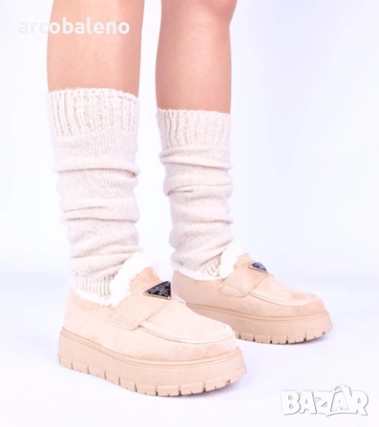 Дамски мокасини на платформа с подплата от Kirby, 5цвята , снимка 3 - Дамски ежедневни обувки - 52862344