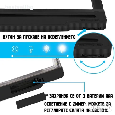 Увеличителна лупа за врат 5X LED осветление за четене шиене бордиране, снимка 5 - Други инструменти - 47547027