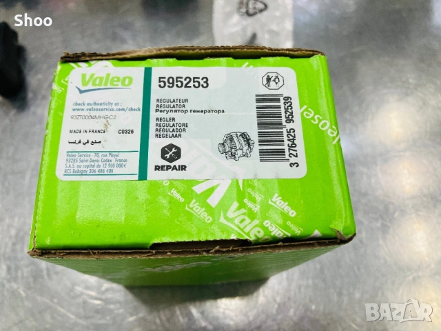 Регулатор на алтернатор VALEO 595253 за RENAULT Kangoo II Express Clio Dacia (FW, FW0/1) OE, снимка 2 - Части - 53518192