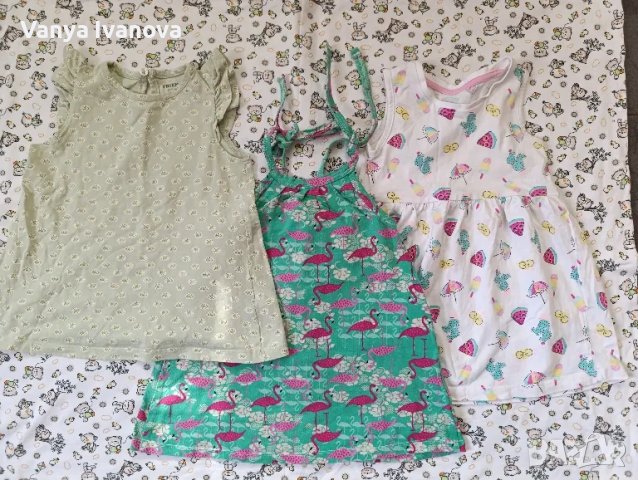 Лот 3 роклички 74-80, снимка 2 - Бебешки рокли - 48844951