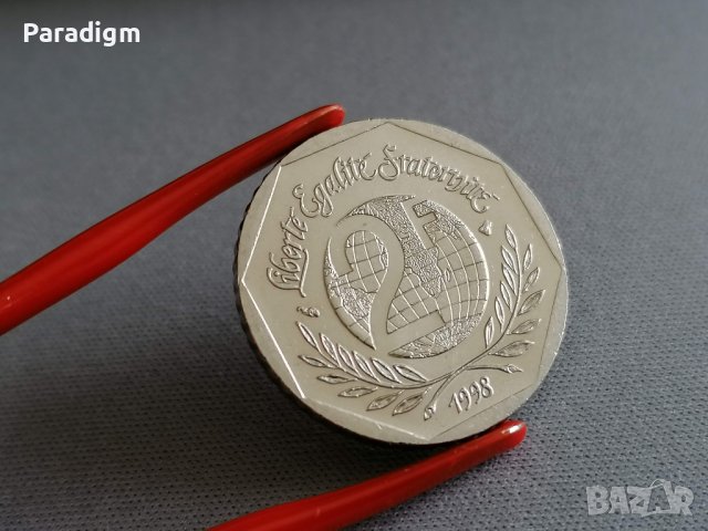 Монета - Франция - 2 франка AUNC (възпоминателна) | 1998г., снимка 2 - Нумизматика и бонистика - 36766028