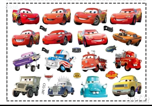 4 вида Маккуин колите McQueen cars Tattoo татос татуировка временна детска татоси татуси, снимка 4 - Други - 21655529