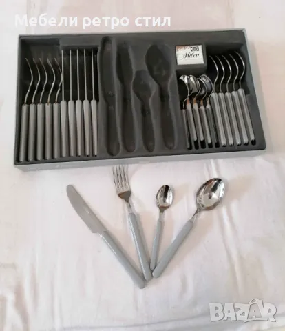 Това е изключително стилен комплект прибори за хранене Milva с отличителен дизайн., снимка 2 - Прибори за хранене, готвене и сервиране - 50376757