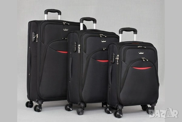 Комплект 3 куфара - различни цветове, снимка 6 - Куфари - 53389636