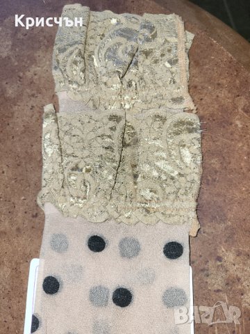 ЧОРАПИ7/8 С ШИРОКА ДАНТЕЛА С.М.Л.