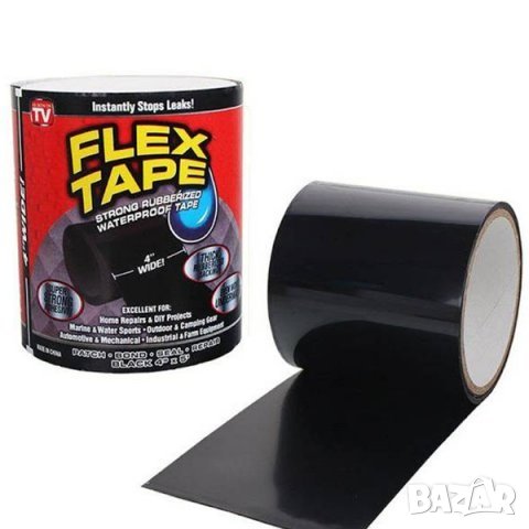 Гумирано водоустойчиво тиксо Flex Tape, снимка 4 - Други - 33345550