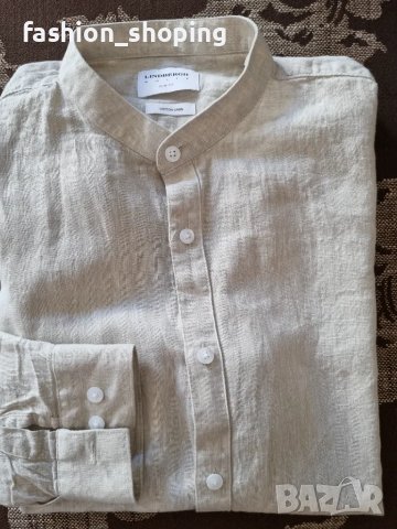 Мъжка риза ( лен и памук) Lindbergh, размер L, снимка 9 - Ризи - 48823462