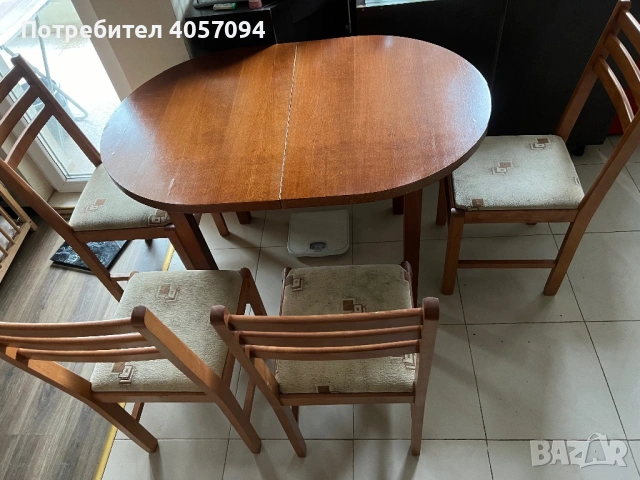 Продавам дървена сгъваема маса за хранене., снимка 8 - Маси - 53257051