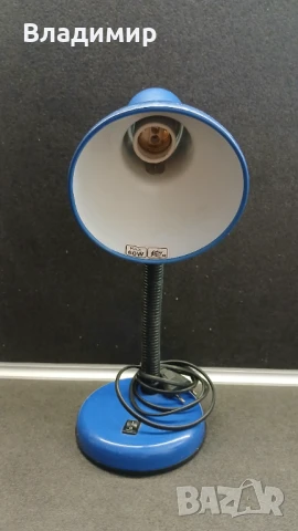 Настолна лампа, 1 x E27, 60 W, синя