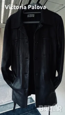 Кожено черно яке/сако   YSATIS , снимка 13 - Якета - 49047798