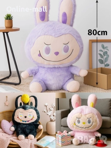 Голяма Плюшена играчка ЛАБУБУ 80/100см Голямо Лабубу Labubu The Monsters, снимка 3 - Плюшени играчки - 51461039