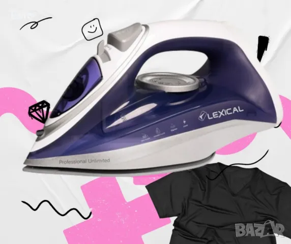 Уникална парна ютия предоставя мощност, удобство и грижа за вашите дрехи - Lexical Top Lux LSI-1014 , снимка 8 - Ютии - 48453338
