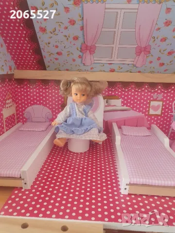 Дървена къща за кукли, снимка 15 - Играчки за стая - 49594965