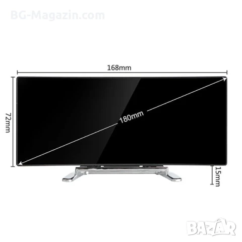 Модерен електронен LED настолен часовник с температура USB безшумен малък за спалня офис дигитален, снимка 3 - Други - 51039067