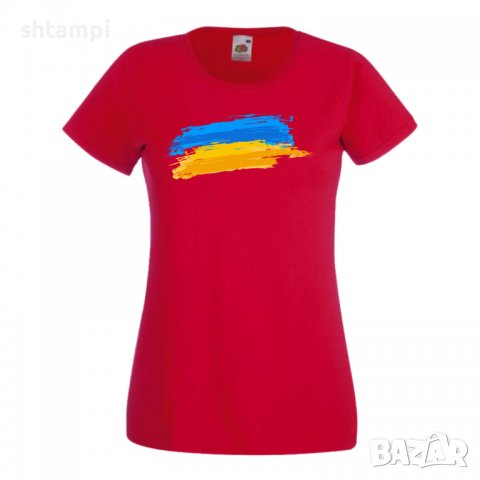 Дамска Тениска Ukraine Flag 1 спрете войната,подкрепям Укркайна,, снимка 4 - Тениски - 37213690