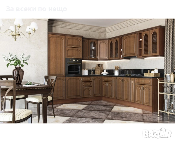 Кухненски шкаф OREH горен В-40/72 ВИТРИНА орех/орех мускат патина Код P1457, снимка 3 - Шкафове - 52318281