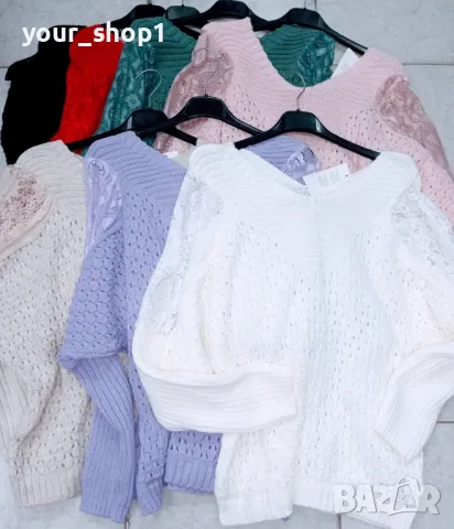 Дамска блуза с дантела , снимка 1