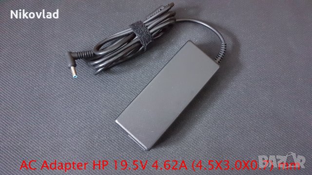 Зарядно за лаптоп HP - 19.5V / 4.62A / 90W, снимка 1 - Кабели и адаптери - 34929468