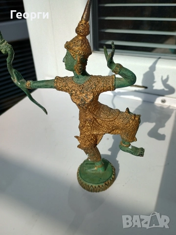 Бронзова статуетка-91, снимка 5 - Антикварни и старинни предмети - 52688916