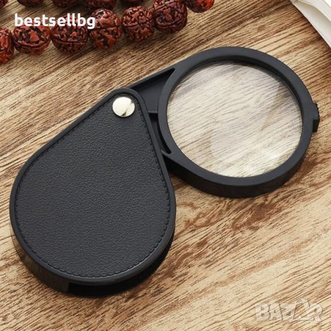 Малка сгъваема джобна увеличителна ръчна лупа 8Х увеличение за четене, снимка 4 - Други инструменти - 43709916