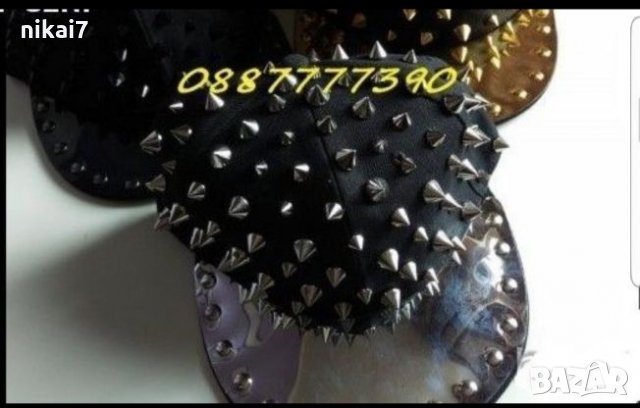 ново рапърска парти шапка с значки и шипове том модел , снимка 3 - Шапки - 27206156