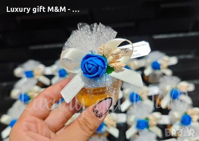 Подаръци за гости, подаръчета за гости, бурканчета с мед, снимка 7 - Подаръци за кръщене - 36079288