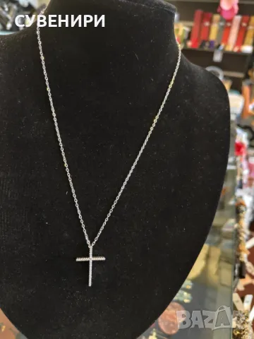 Колие с кръст от неръждаема стомана , снимка 1