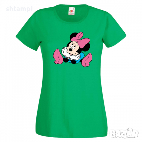 Дамска тениска Minnie Mouse 5 Подарък,Изненада,Рожден ден,, снимка 3 - Тениски - 36530772