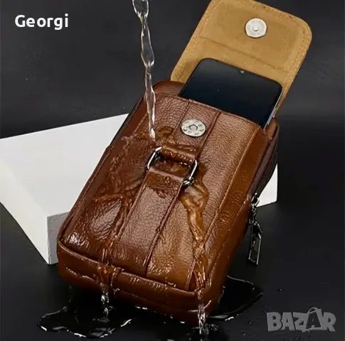 Малки, Компактни, Дисплей чантички - Черна естествена кожа / многофункционални, снимка 7 - Чанти - 49634313