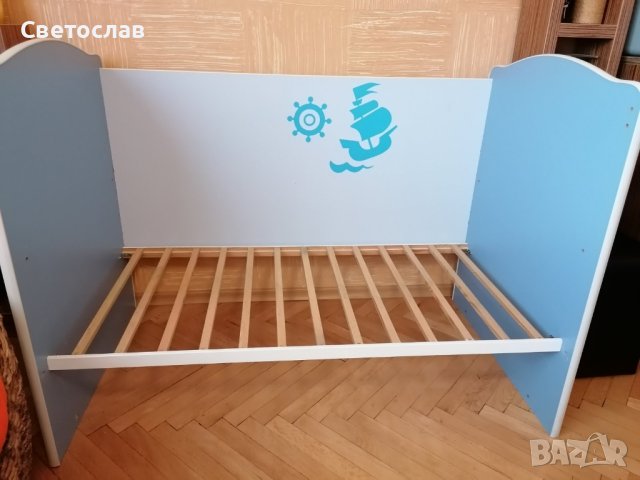 Бебешко детско легло, с матрак, снимка 7 - Бебешки легла и матраци - 43640038