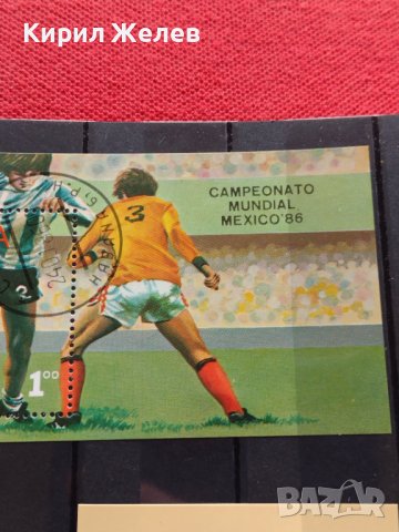 Блок пощенски марки серия ФУТБОЛ стари редки за колекция - 22614, снимка 6 - Филателия - 36651587