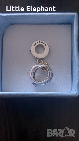 Сребърен висящ елемент Пандора,"Marry me-Engagement",Gold/нов, снимка 2 - Колиета, медальони, синджири - 37152947