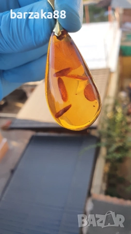 Кехлибарена висулка Кехлибар, снимка 5 - Колиета, медальони, синджири - 52209568