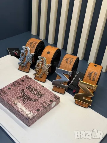 колани от естествена кожа в кутия 4см MCM