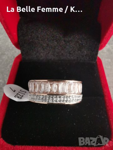 Дамски пръстени от медицинска стомана, снимка 5 - Пръстени - 38698834
