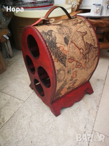 Поставка от дърво за 4 бутилки вино. Последен 1 брой. , снимка 5 - Декорация за дома - 39806595