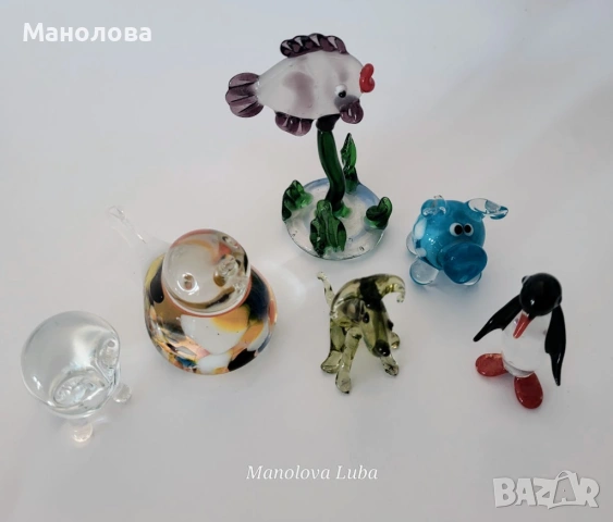 Колекция от миниатюрни скулптури от стъкло. , снимка 9 - Други ценни предмети - 53123851