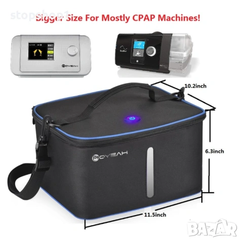 Преносимa чанта за стерилизация с UV LED и озон, стерилизатор за CPAP апарати, маска, тръба и други , снимка 2 - Други - 53323525