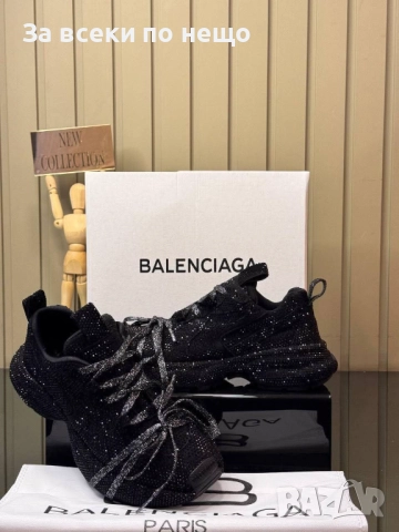 Balenciaga Дамски Черни Маратонки С Камъчета С Кутия👟Дамски Спортни Обувки Баленсиага Код S118